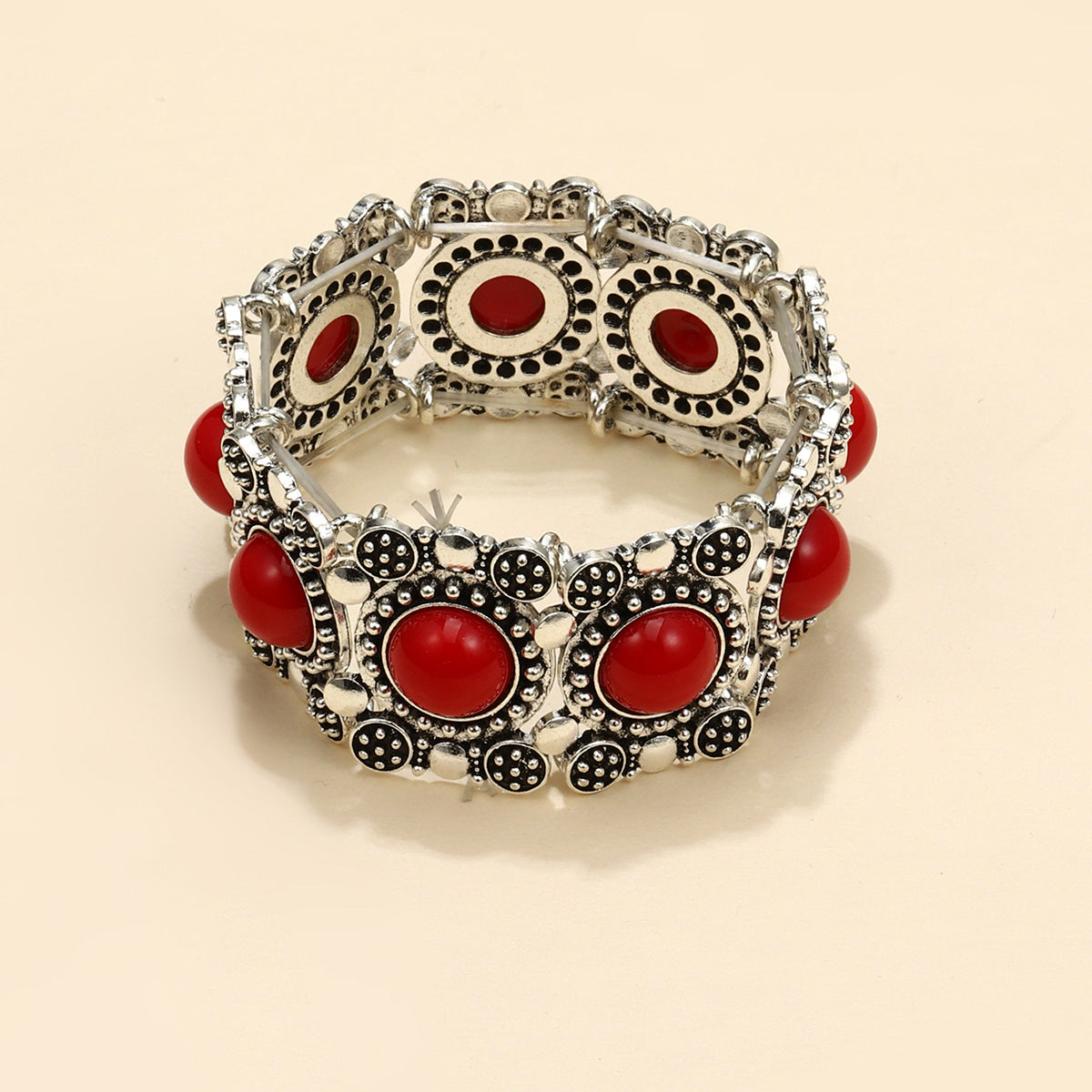 Wholesale Vintage Alloy Turquoise Stretch Bracelet Bohemian Bracelet